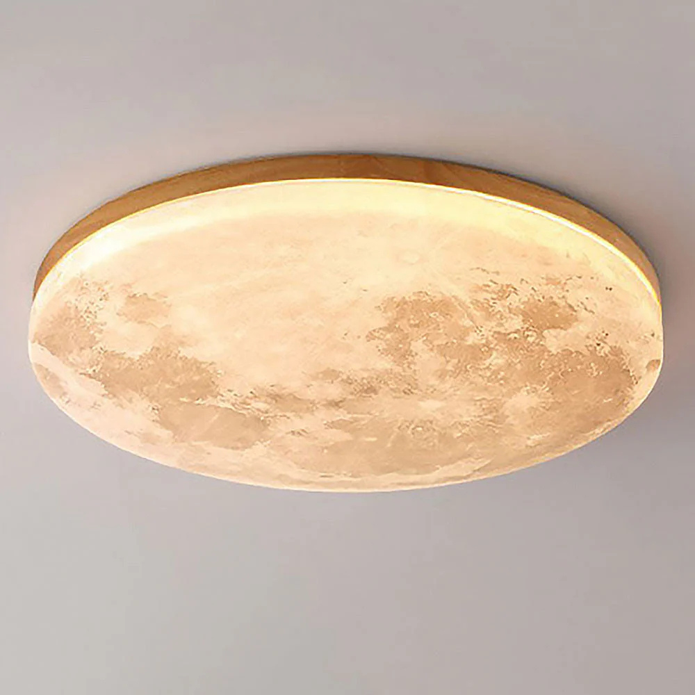 Ceiling Light 3D Moon LED Dimmable Metal Bedroom Fixture