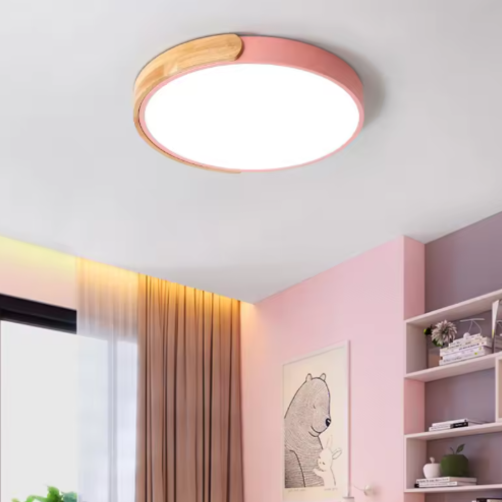 Deckenleuchten LED Modern Holz Aufbaustrahler Dimmbares Lichtarmatur