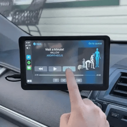 Wireless Car Display with Touchscreen Navigation