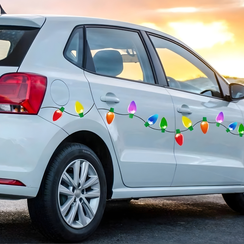 Weihnachtsauto-Magnetlichter reflektierendes Feiertagsdekorset