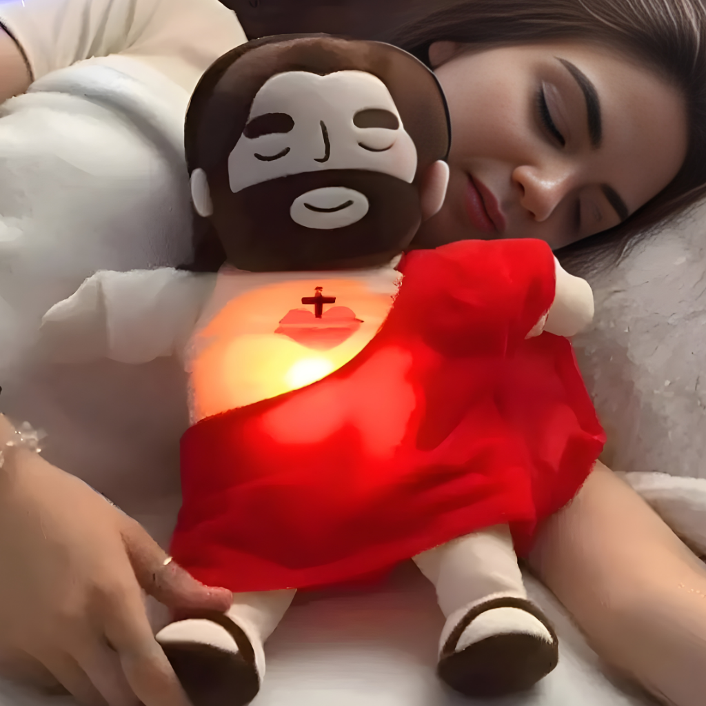 Christmas Plushie Breathing Sleep Aid Light Music