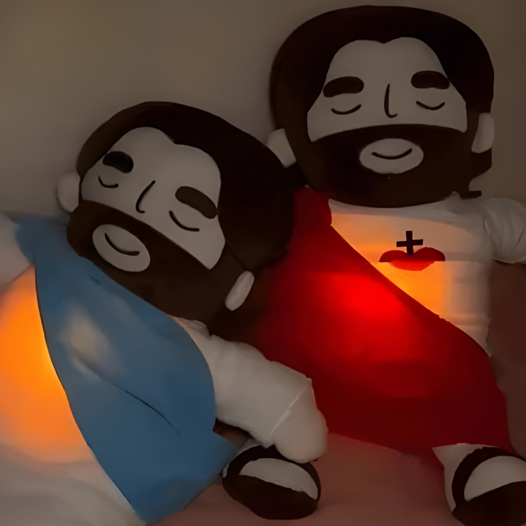 Christmas Plushie Breathing Sleep Aid Light Music