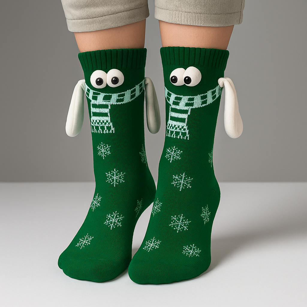 Christmas Stockings 3D Cartoon Winter Cozy Funny Novelty Gift