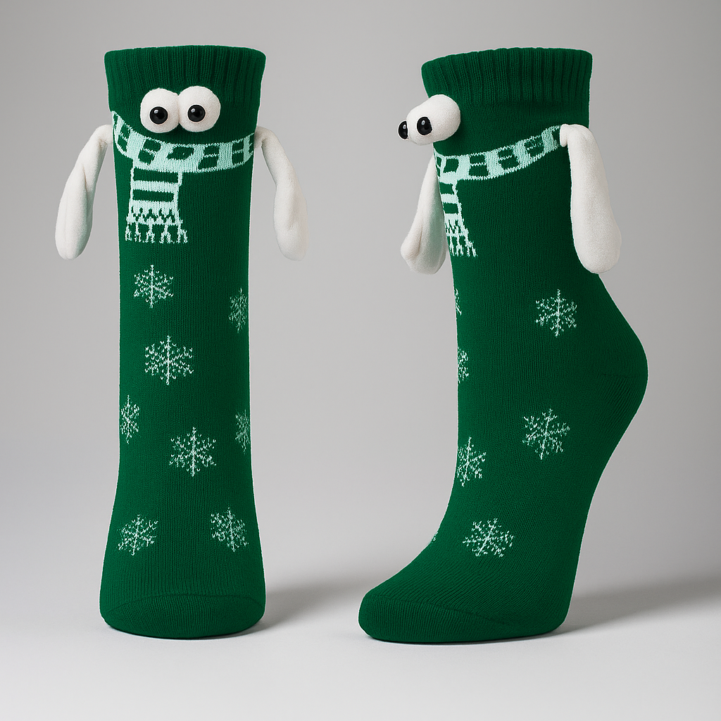 Christmas Stockings 3D Cartoon Winter Cozy Funny Novelty Gift