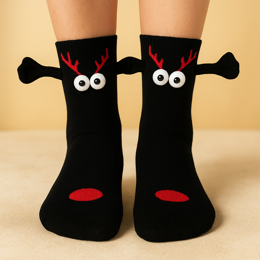 Christmas Stockings 3D Cartoon Winter Cozy Funny Novelty Gift