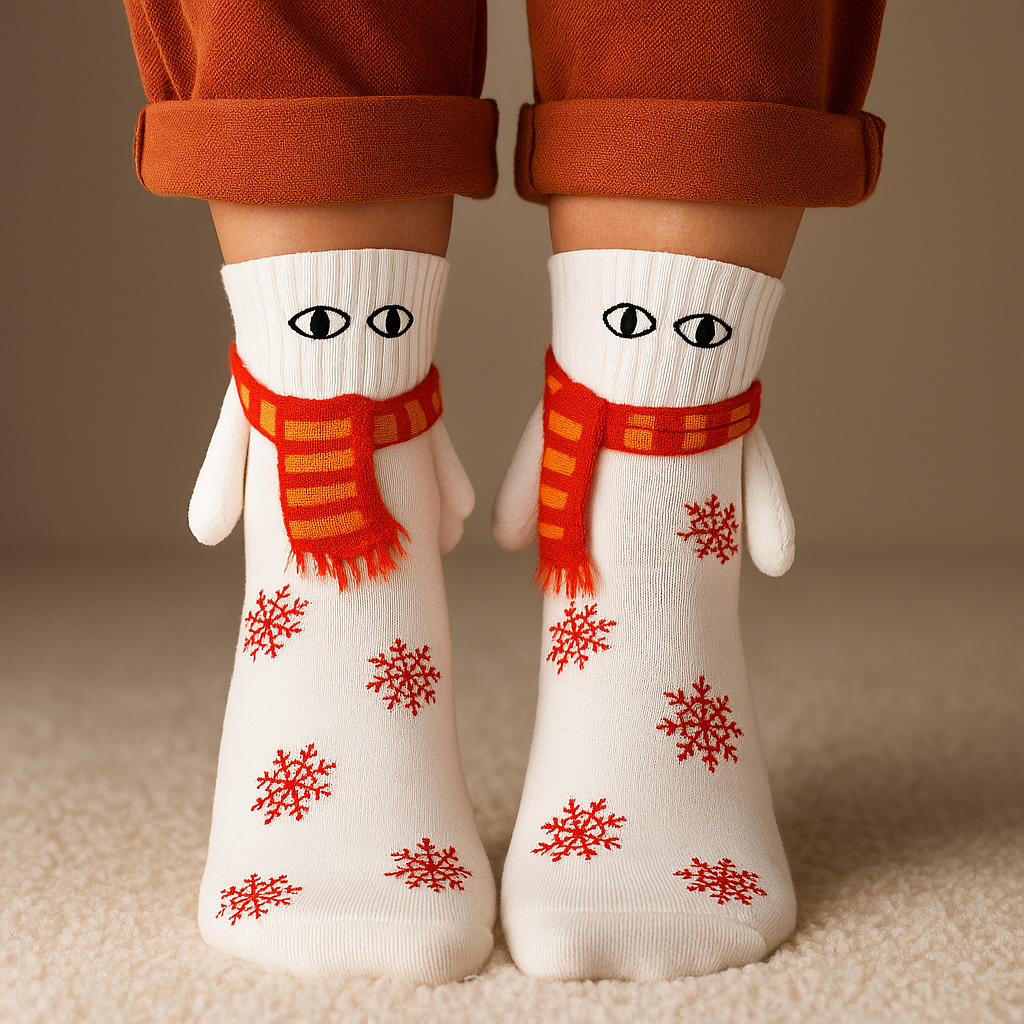 Christmas Stockings 3D Cartoon Winter Cozy Funny Novelty Gift