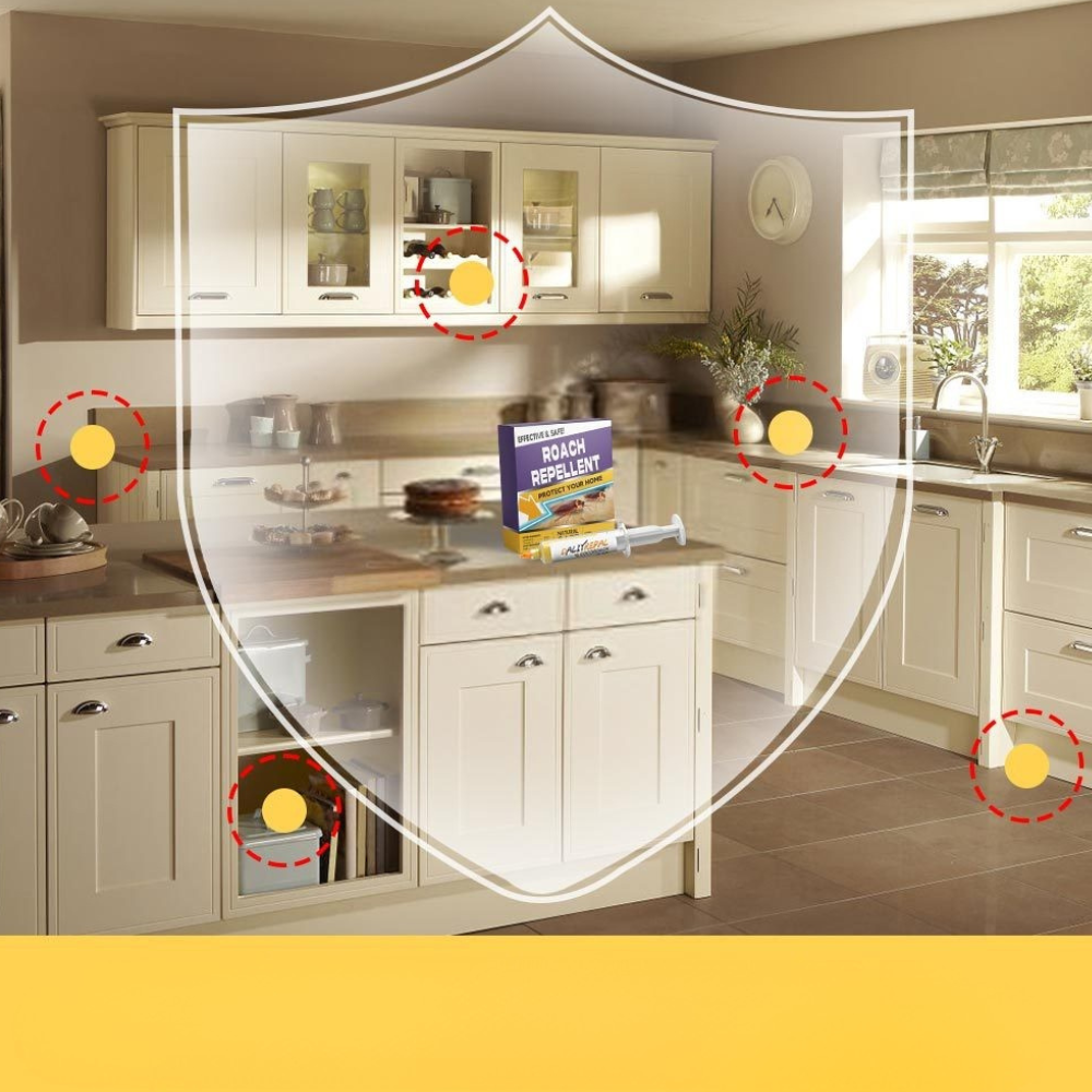 Cockroaches Gel Bait Roach Repellent Natural Safe Indoor Home Control