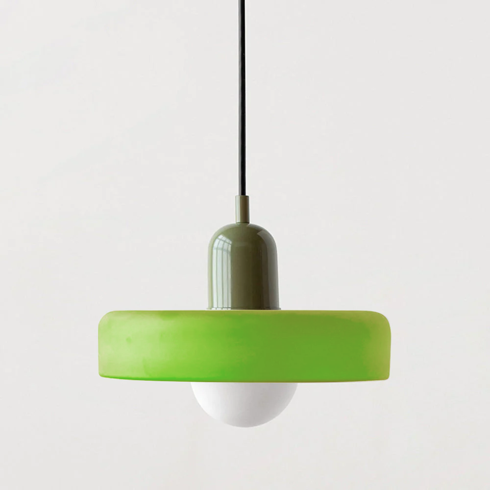 Bauhaus Inspired Colourful Glass Pendant Light