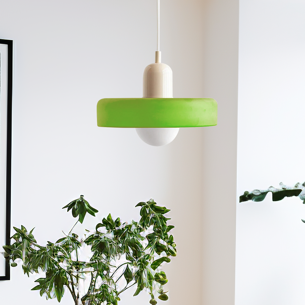 Bauhaus Inspired Colourful Glass Pendant Light