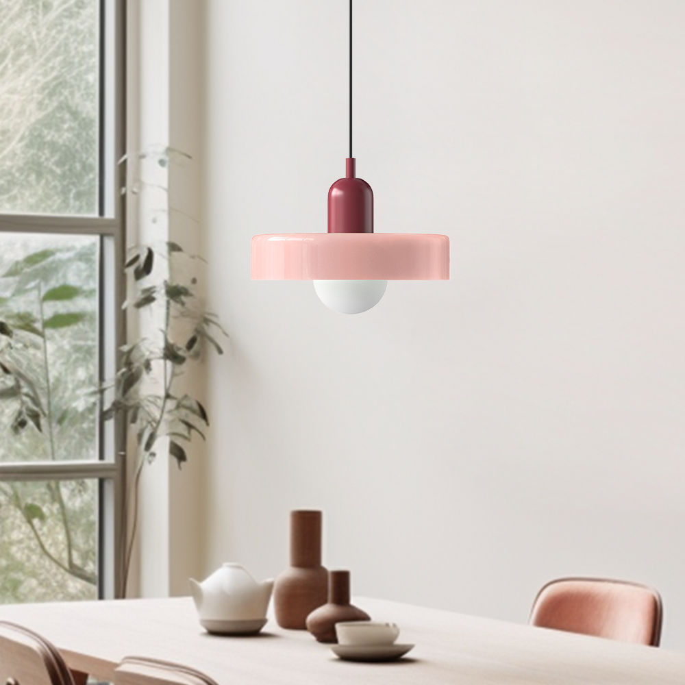 Bauhaus Inspired Colourful Glass Pendant Light