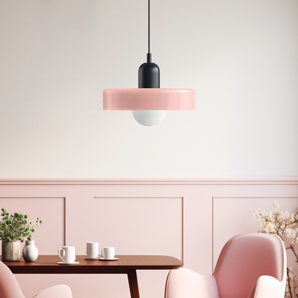 Bauhaus Inspired Colourful Glass Pendant Light