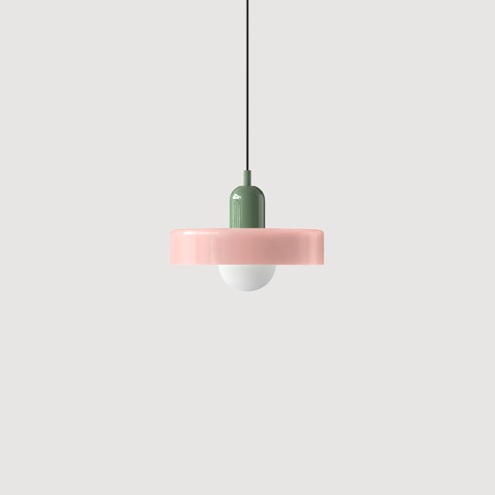 Bauhaus Inspired Colourful Glass Pendant Light