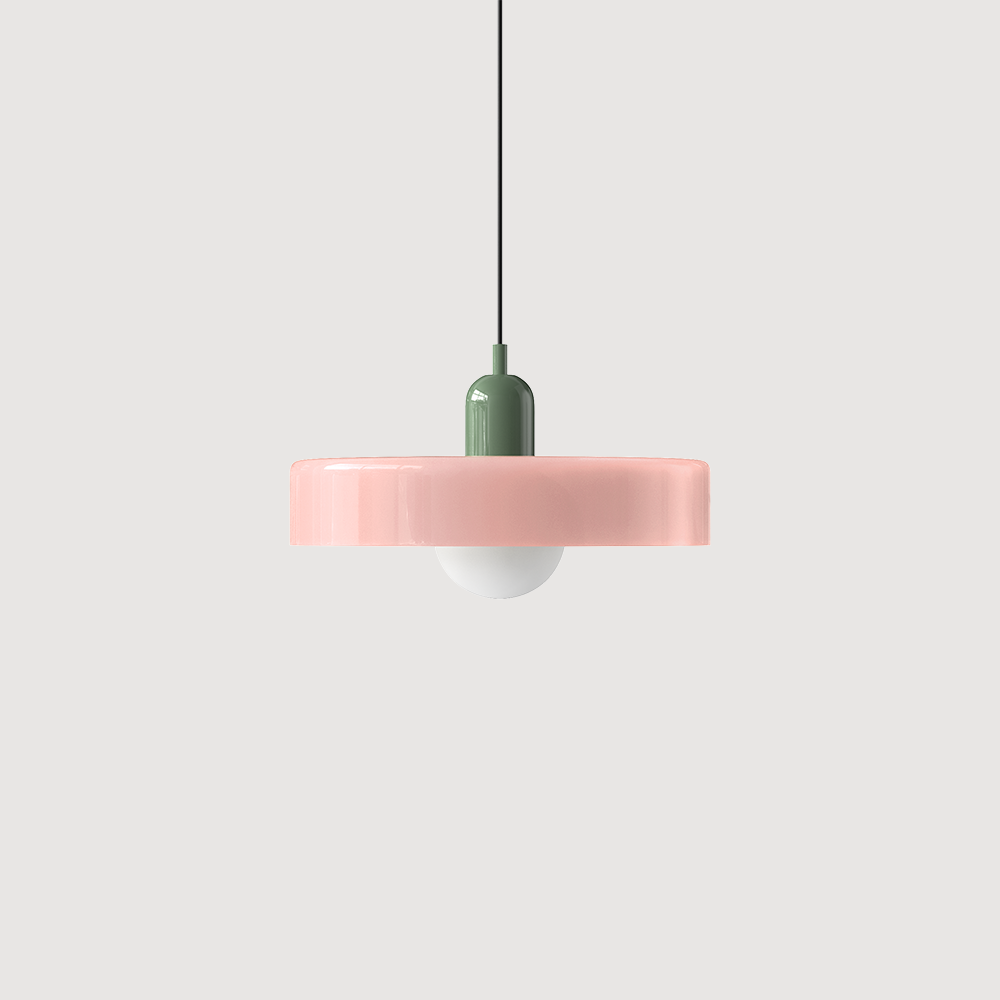 Bauhaus Inspired Colourful Glass Pendant Light