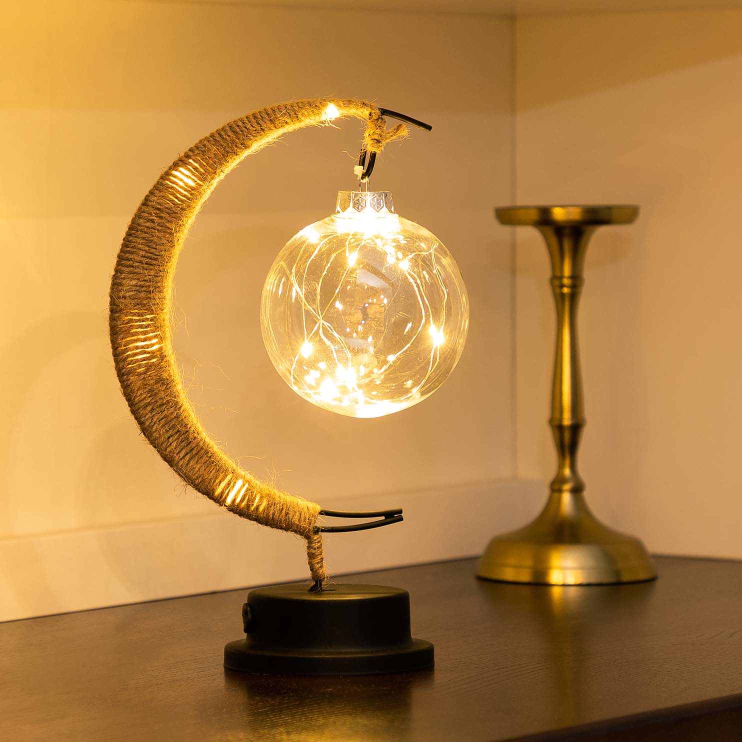 Lámpara de mesa LED Moon Light para dormitorios