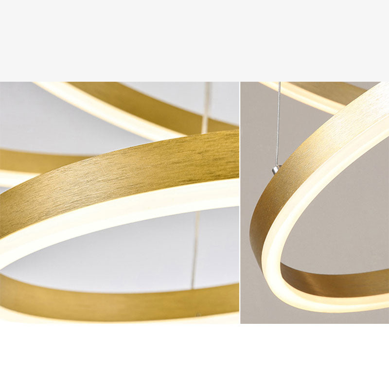 Pendant Light Ring | Modern Dimmable Ceiling Fixture Black