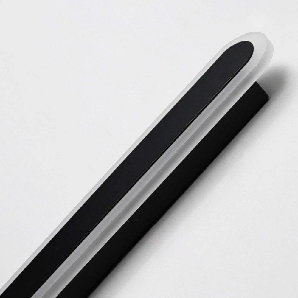 Lámpara de pared para exterior moderna, negra, resistente al agua