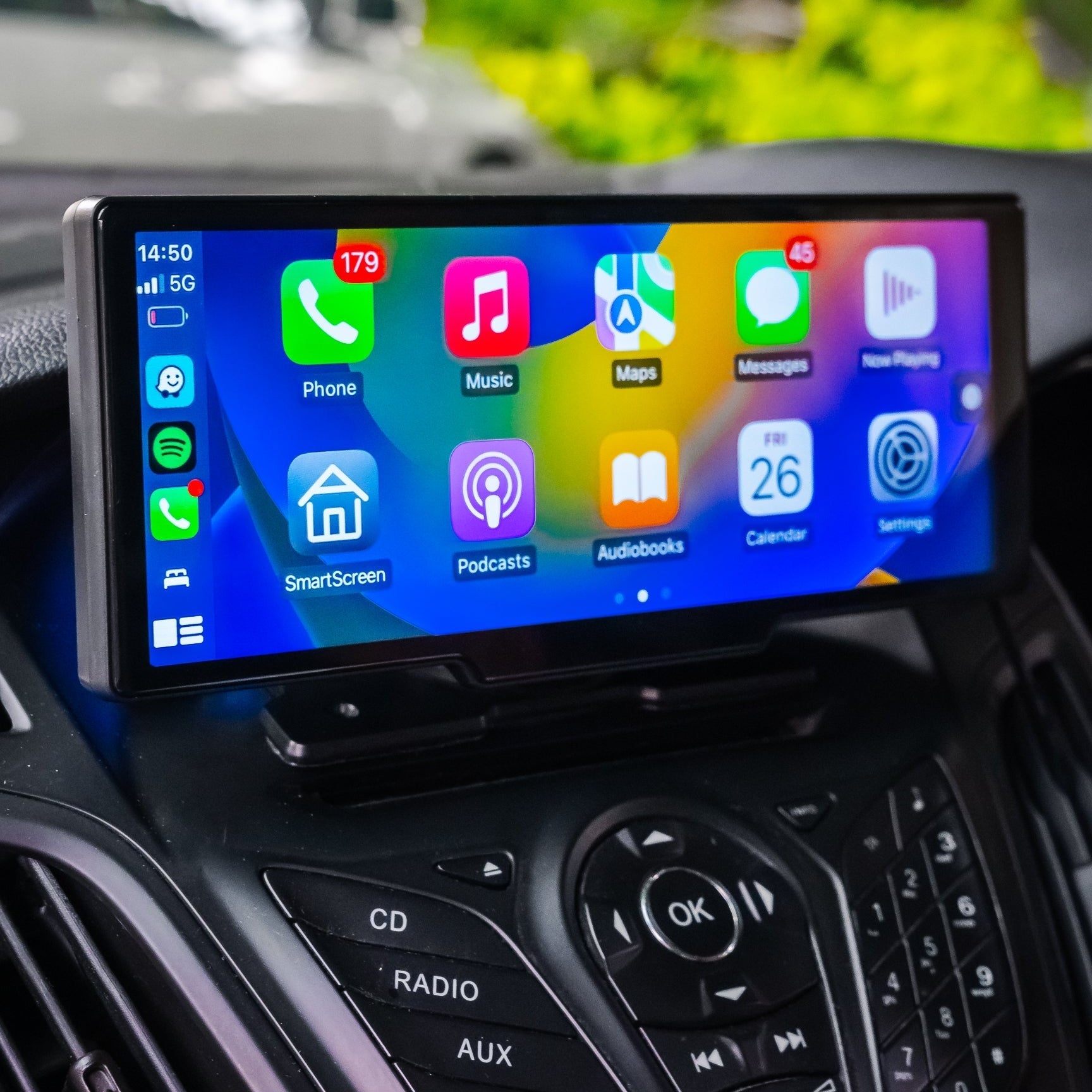 Wireless Car Display with Touchscreen Navigation