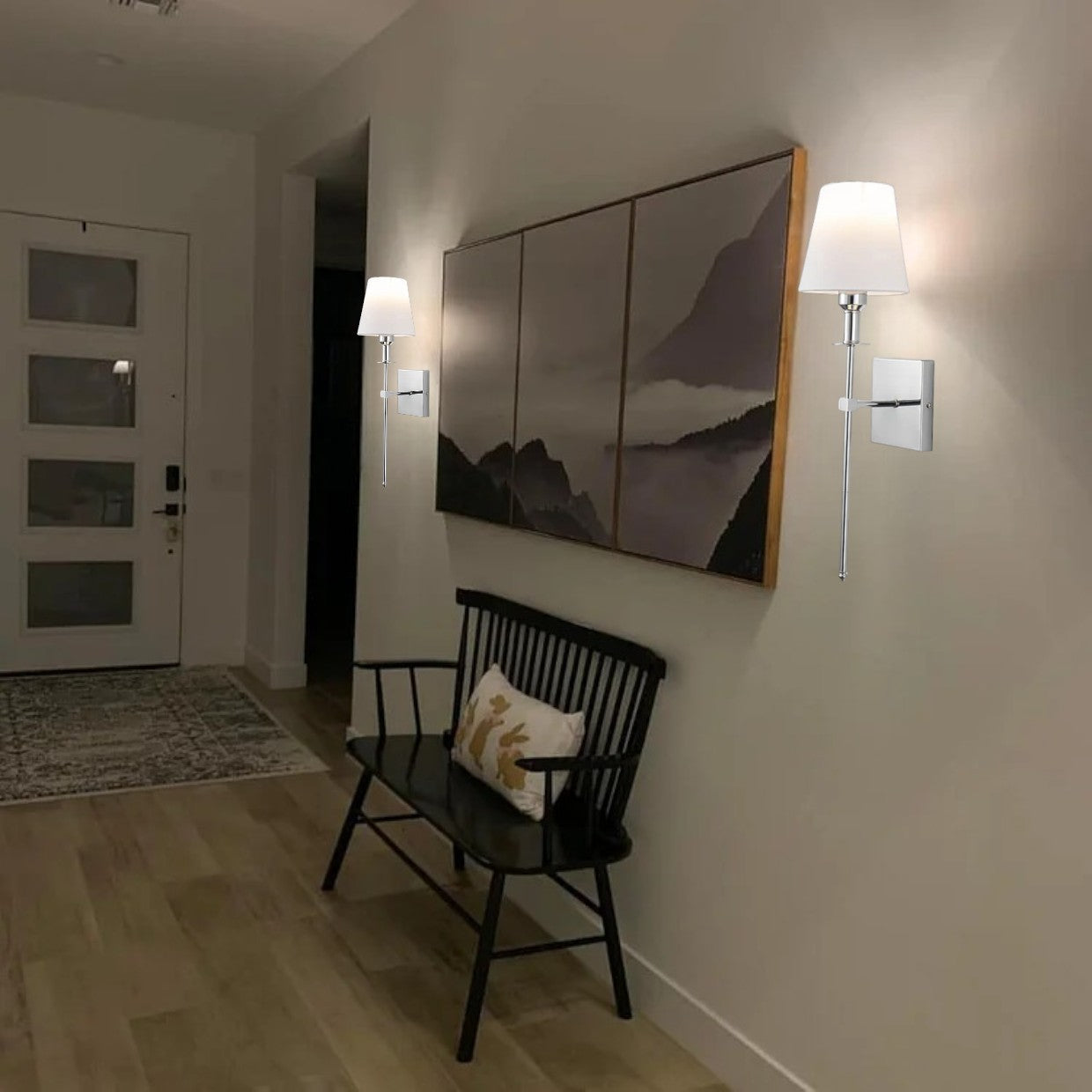 Wandlampe Wiederaufladbar Moderne Stoffwandleuchte