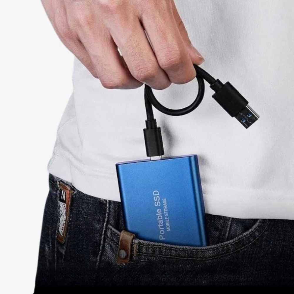 Unidad SSD externa de aluminio almacenamiento portátil