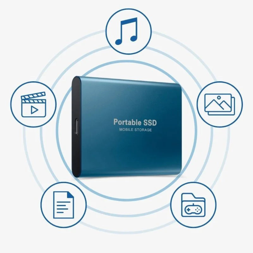 Unidad SSD externa de aluminio almacenamiento portátil