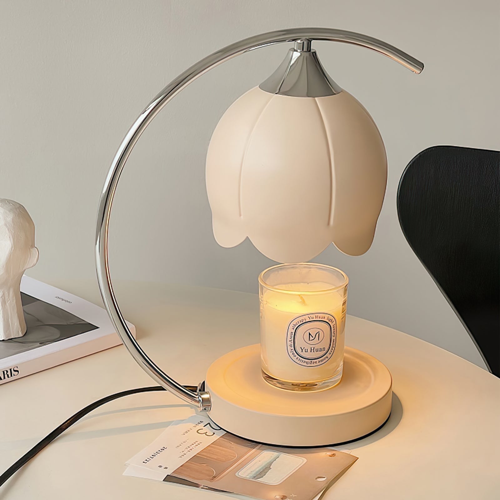 Table Lamp with Candle Wax Melt Warmer
