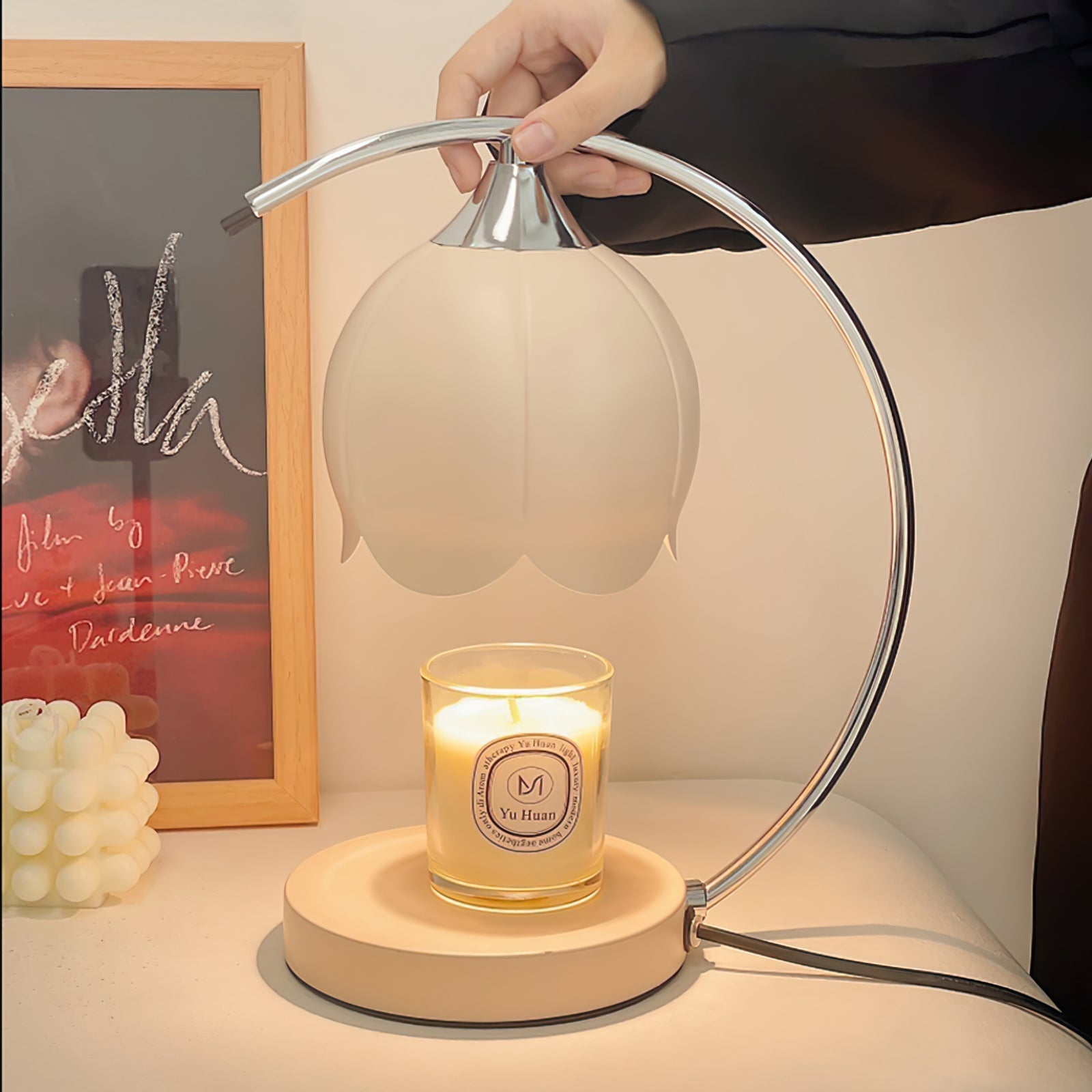 Table Lamp with Candle Wax Melt Warmer
