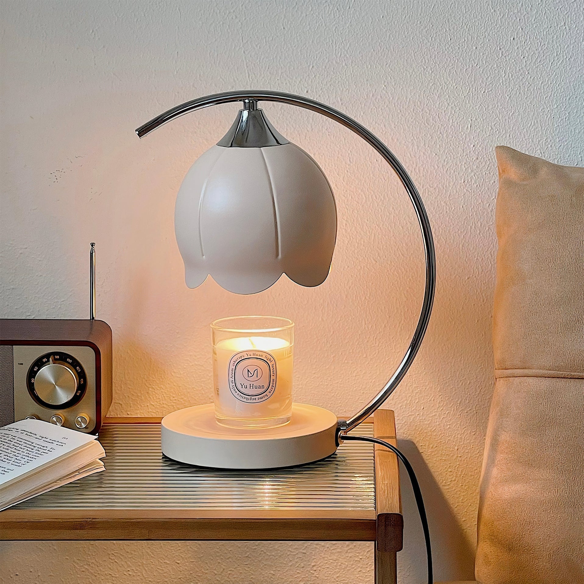 Table Lamp with Candle Wax Melt Warmer