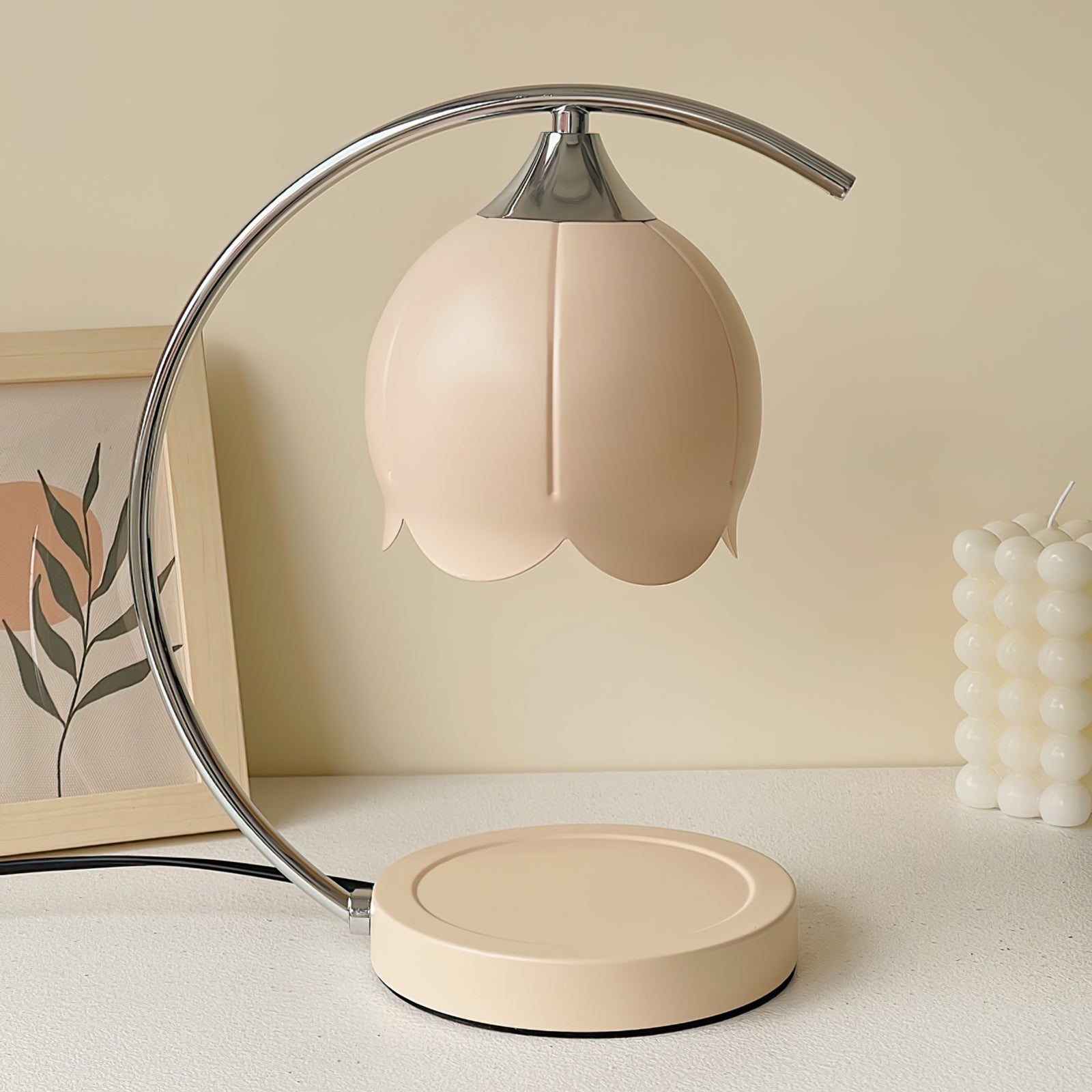 Table Lamp with Candle Wax Melt Warmer