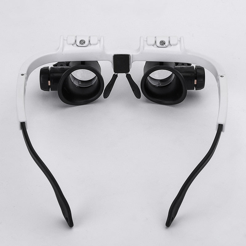 Magnifying Glass LED Headset Precision Tool