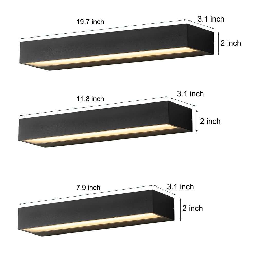 Wall Light Modern Black Waterproof Outdoor Lamp