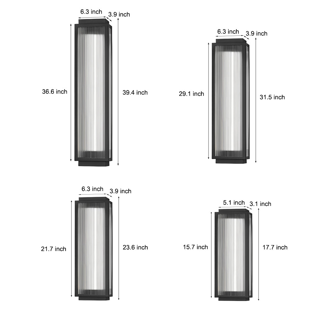 Outdoor Wall Light Modern LED Waterproof Fixture