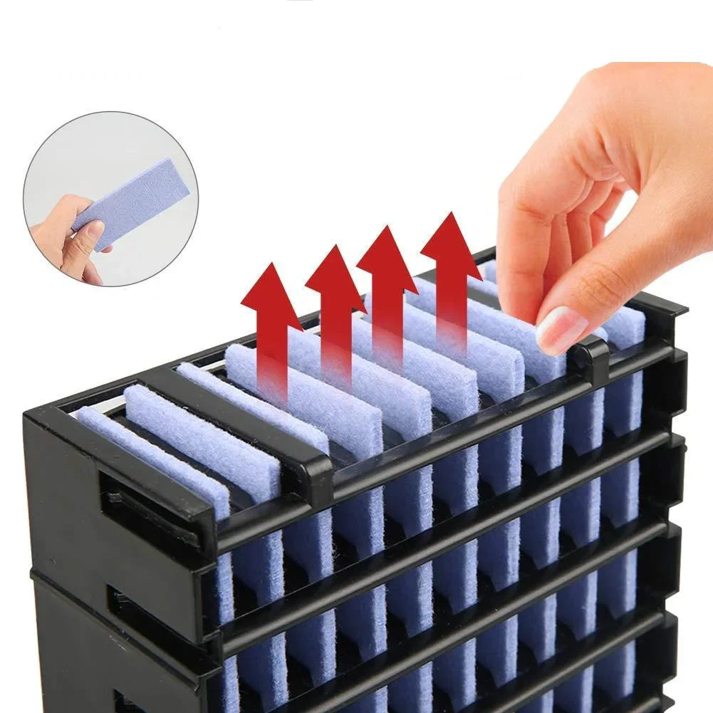 Ventilador portátil enfriador de aire con luz purificadora