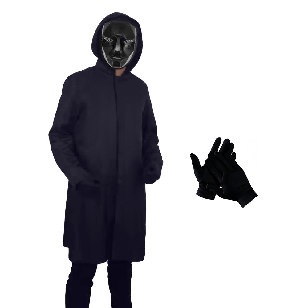 Halloween Cosplay Front Man Polyester Outfit Kids Game Guard Costume