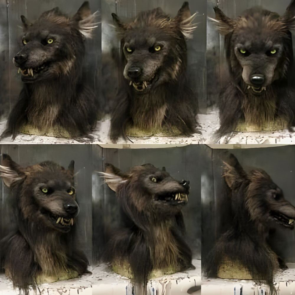 Halloween Mask Scary Wolf Full Head Latex Costume Adults