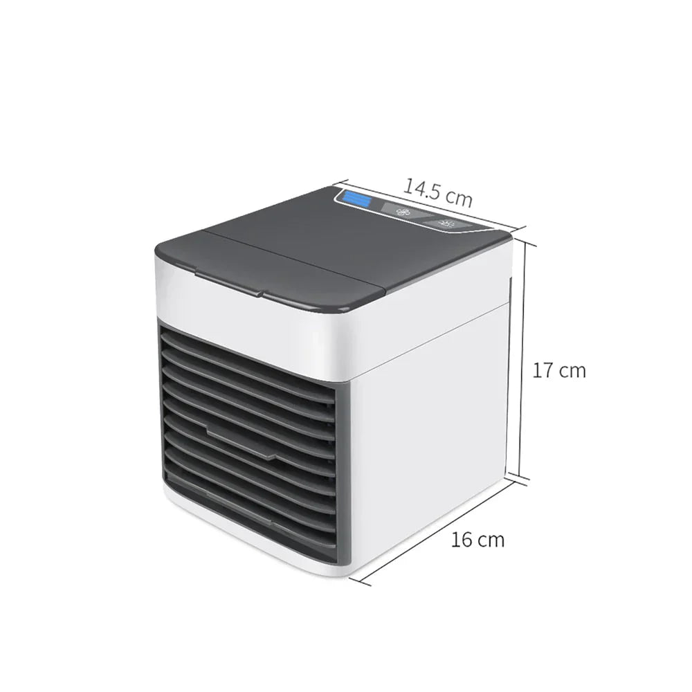 Ventilador portátil enfriador de aire con luz purificadora