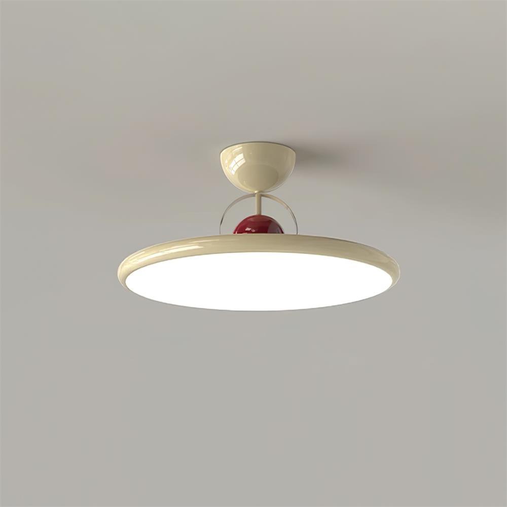 Lampada da soffitto moderna in metallo rotonda con LED