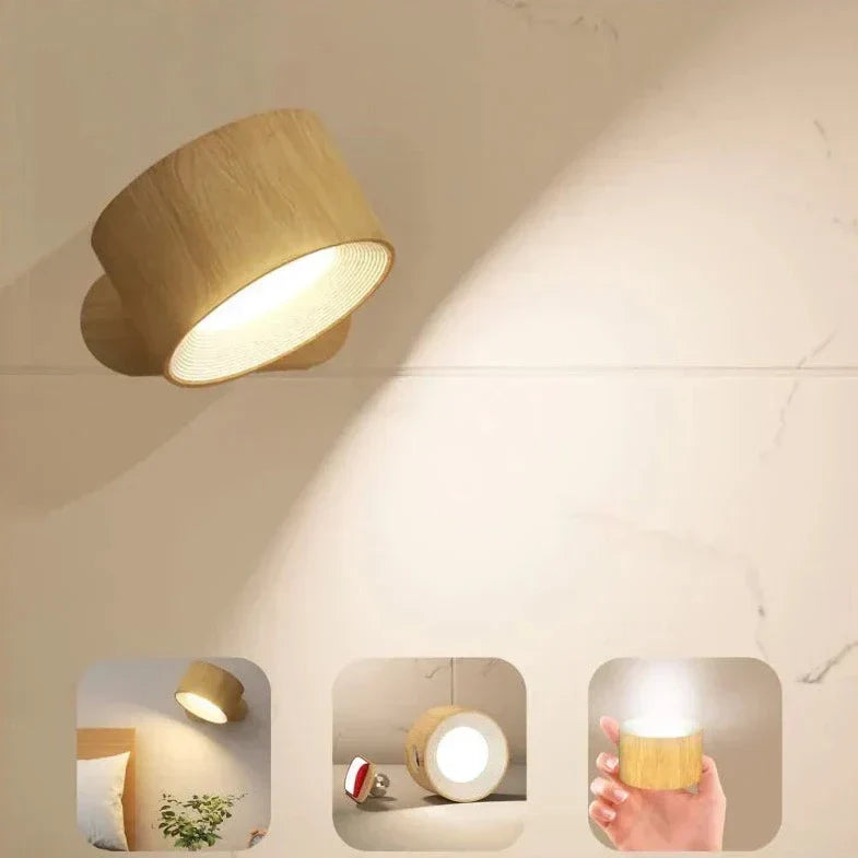 Wandleuchte kabellos verstellbar wiederaufladbar LED Lampe