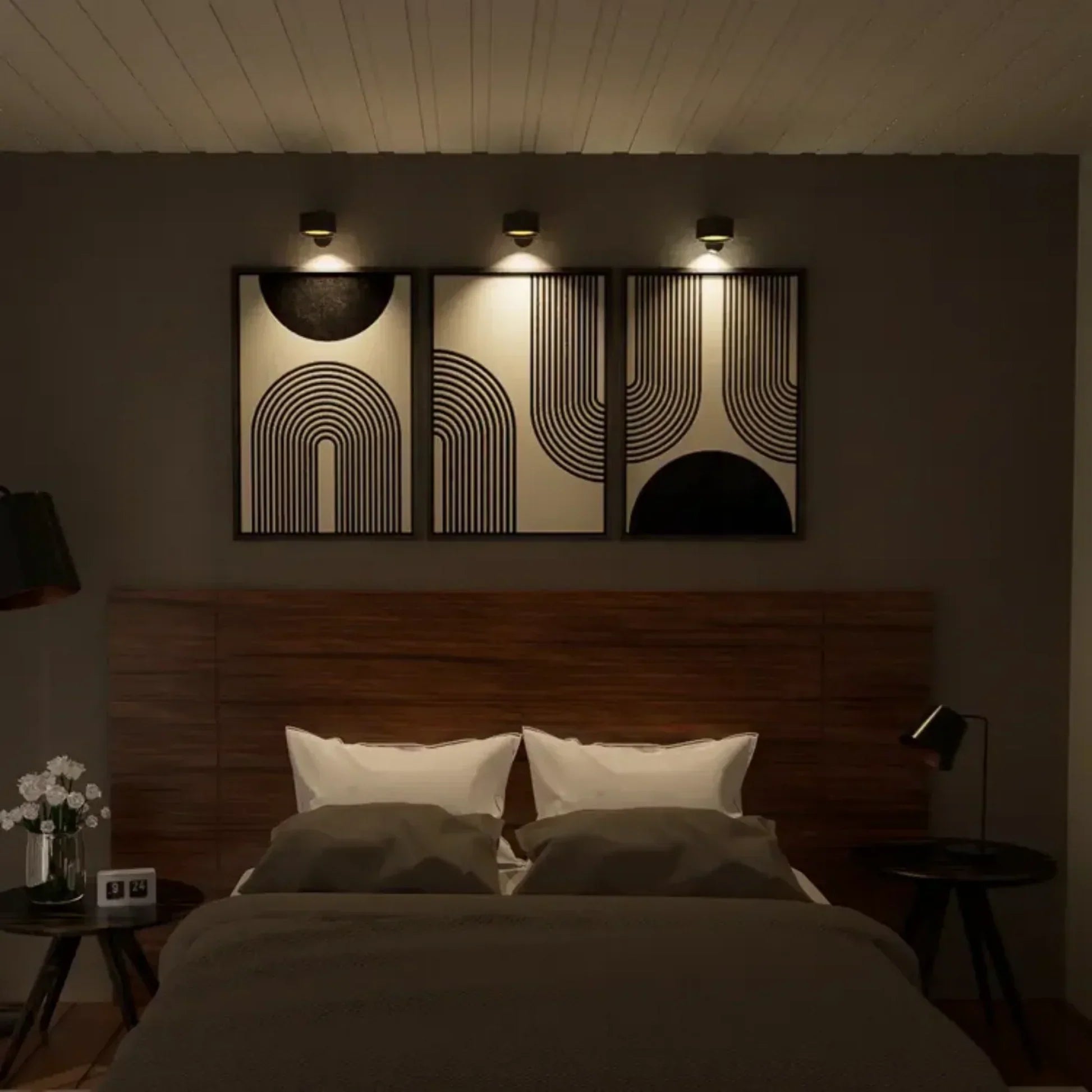 Wandleuchte kabellos verstellbar wiederaufladbar LED Lampe