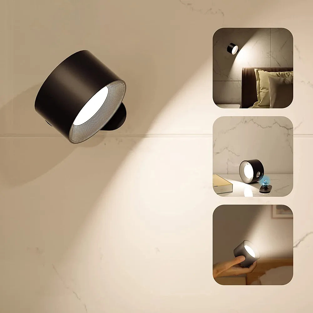 Wandleuchte kabellos verstellbar wiederaufladbar LED Lampe