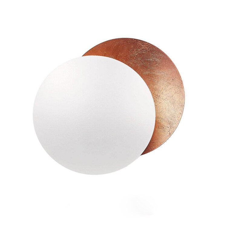 Lámpara de pared moderna redonda minimalista con luz LED