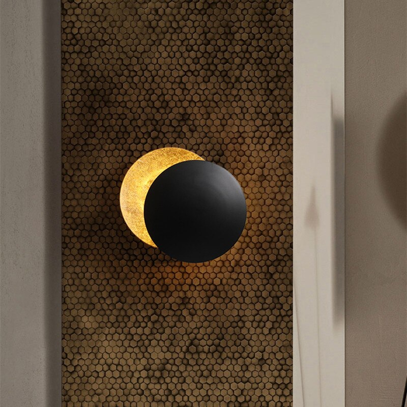 Lámpara de pared moderna redonda minimalista con luz LED