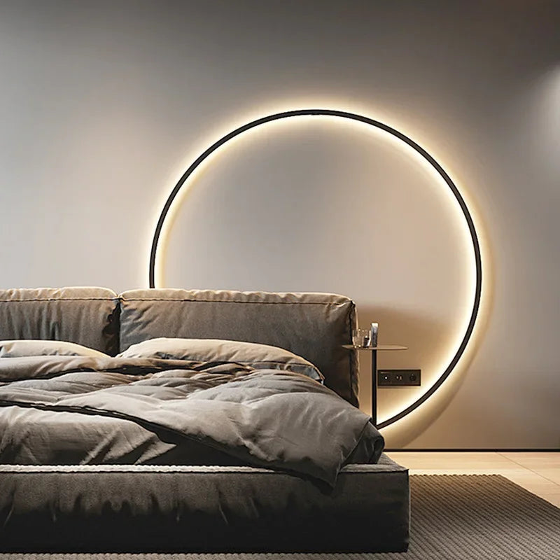 Applique da parete moderna rotonda minimalista design LED