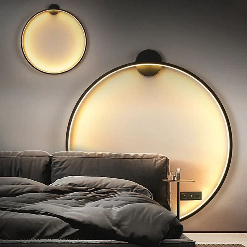 Applique da parete moderna rotonda minimalista design LED