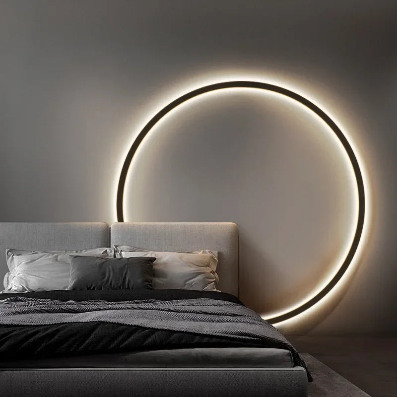 Applique da parete moderna rotonda minimalista design LED