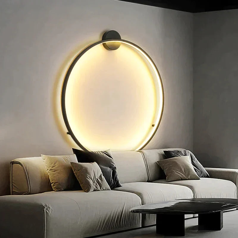 Applique da parete moderna rotonda minimalista design LED
