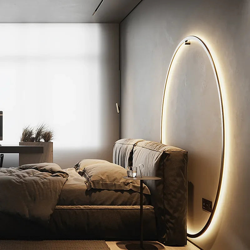 Applique da parete moderna rotonda minimalista design LED