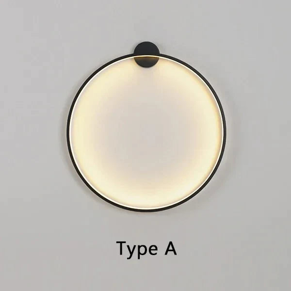 Applique da parete moderna rotonda minimalista design LED