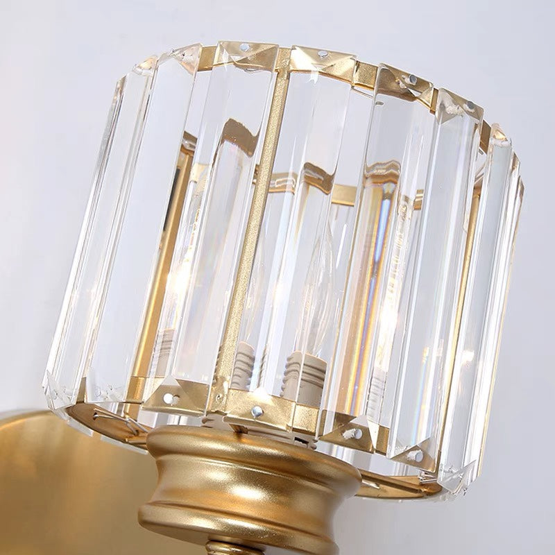 Kristallglas-Wandleuchte mit modernem Arm-Design