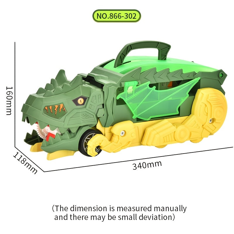 Kids Dinosaur Toy Car Garage Playset