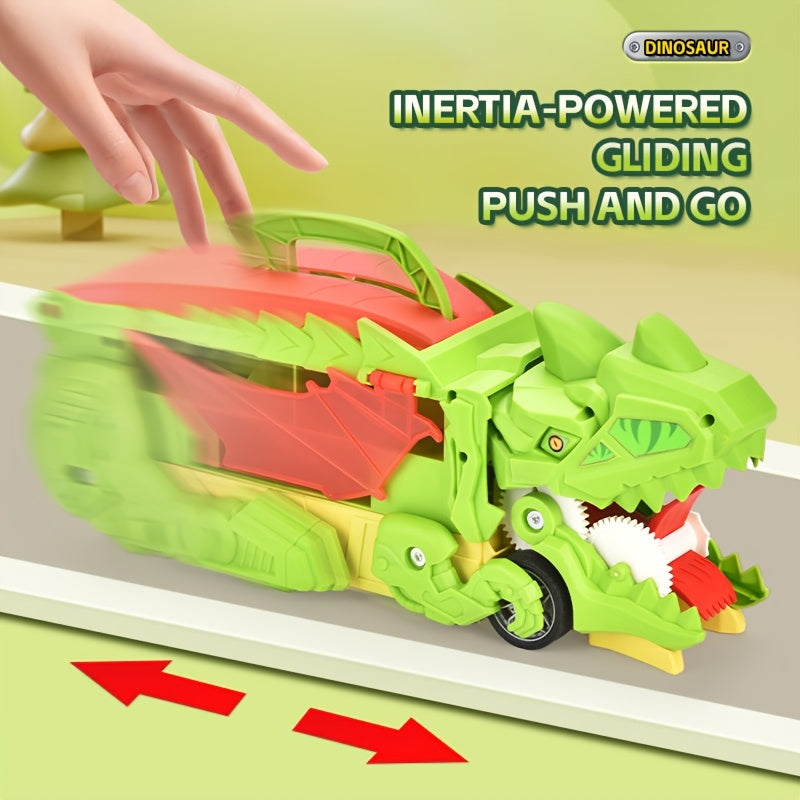 Kids Dinosaur Toy Car Garage Playset